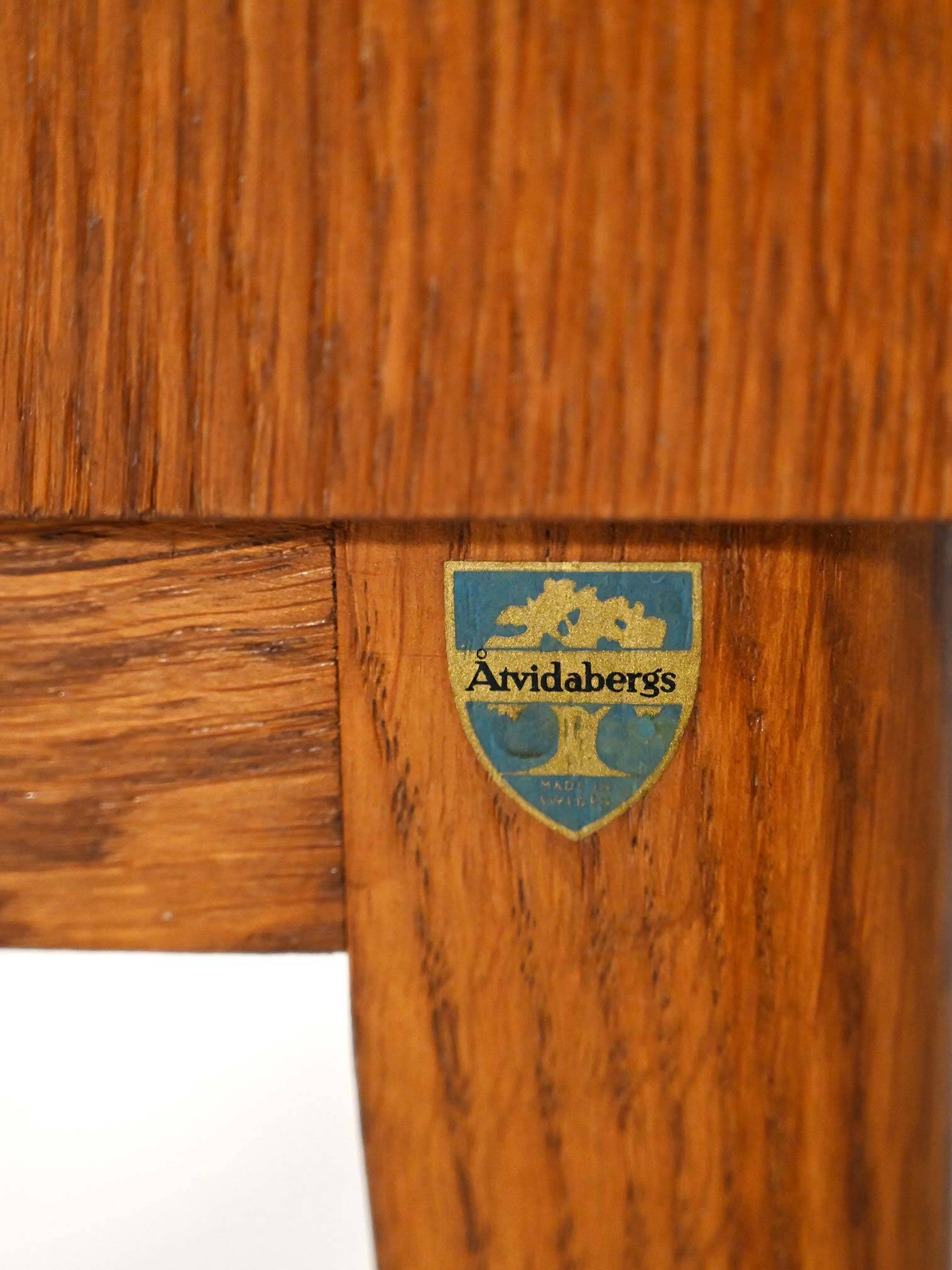 Åvidabergs oak magazine cabinet, 1950s