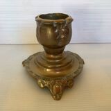 Tripod bronze candle holder