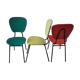 Colorful vinyl vintage chairs