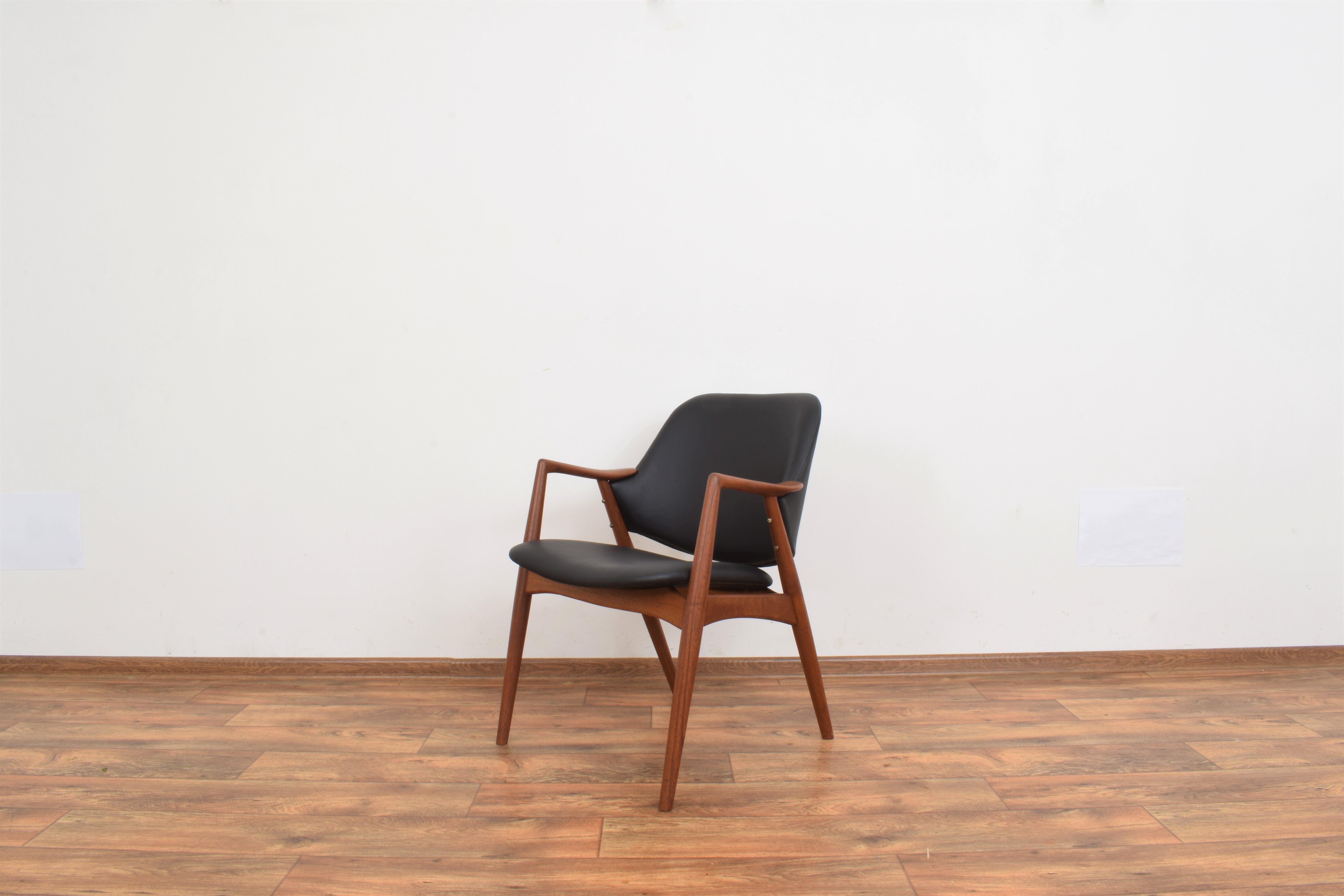 Swedish Teak Armchair by Alf Svensson for Dux
