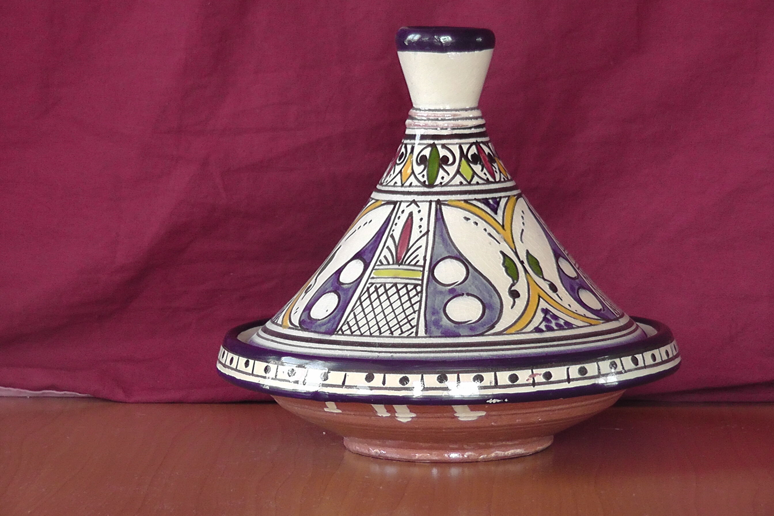 Moroccan tagine blue safi