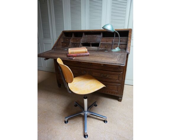 Flemish Oak Fall Front Secretary Bureau Desk With Secret Compartments Selency Flemish Oak Fall Front Secretary Bureau, Fall Front Bureau Desk