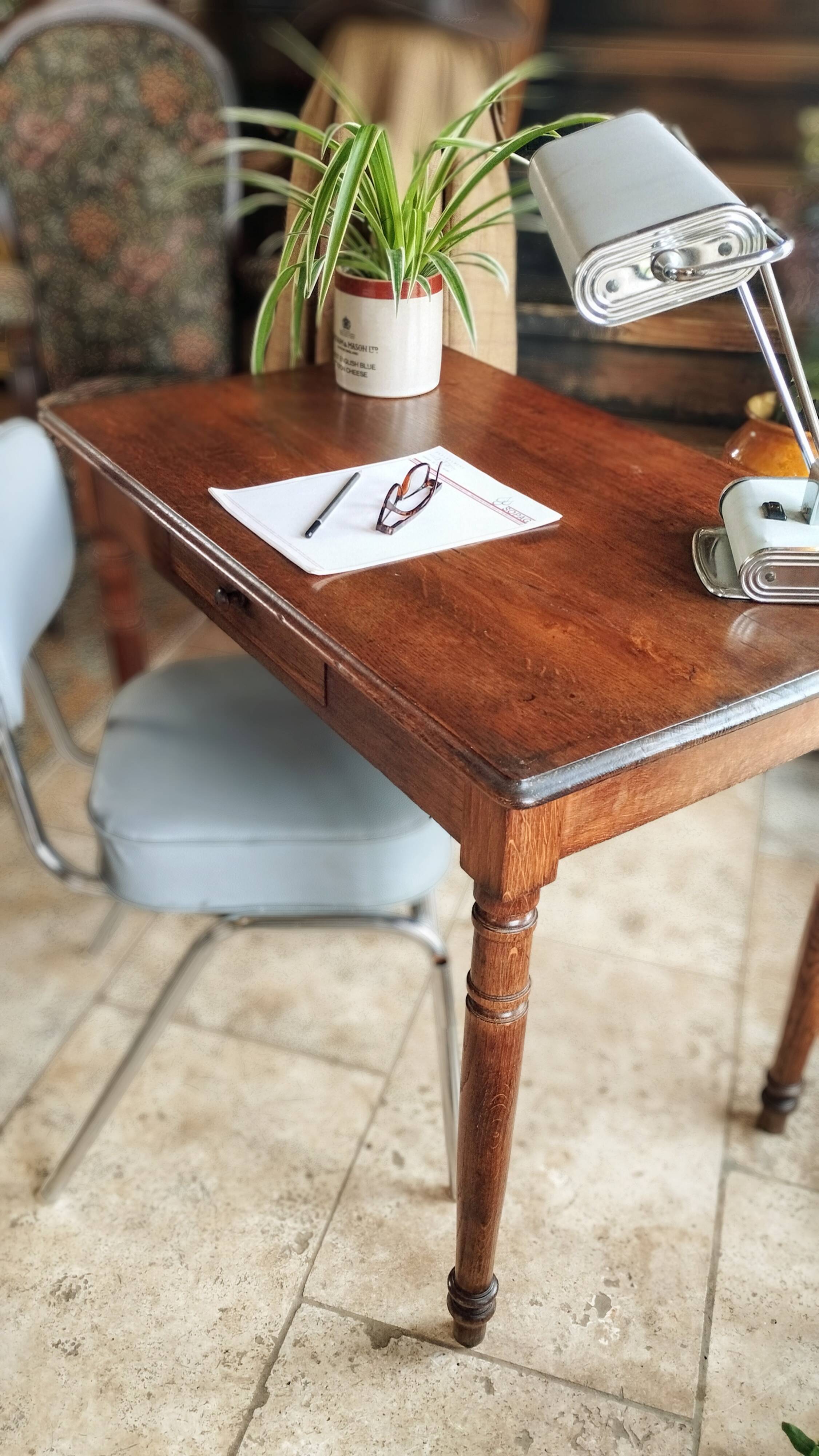 Early 20th century oak side table