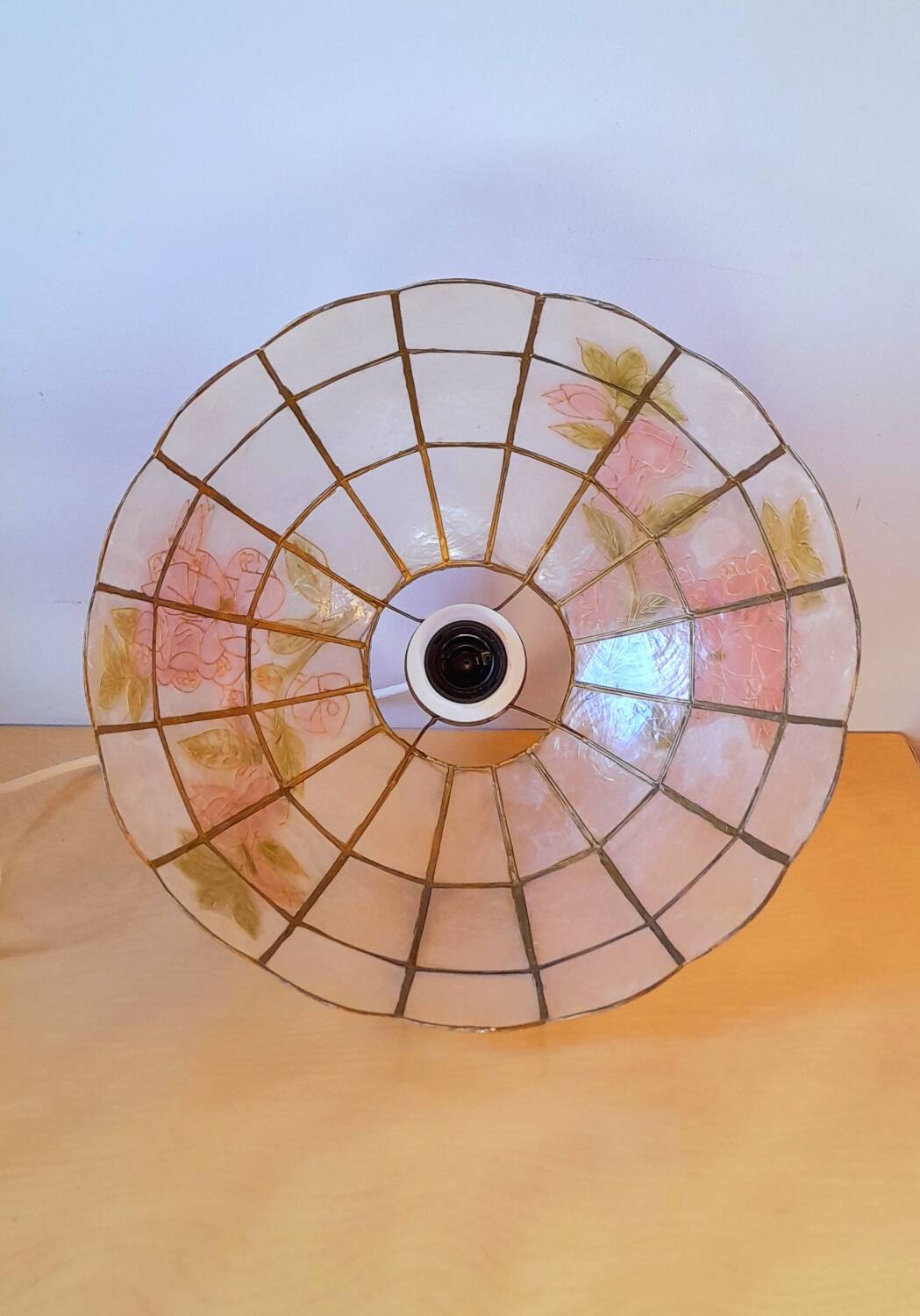 Suspension nacre et laiton 60s