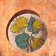 Mid-Century Ceramic Plate by Ruscha, Floral Décor, Germany, 1950s
