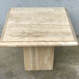 Beige traverine coffee table
