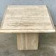 Beige traverine coffee table