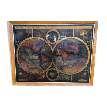 World map of eglomerized glass