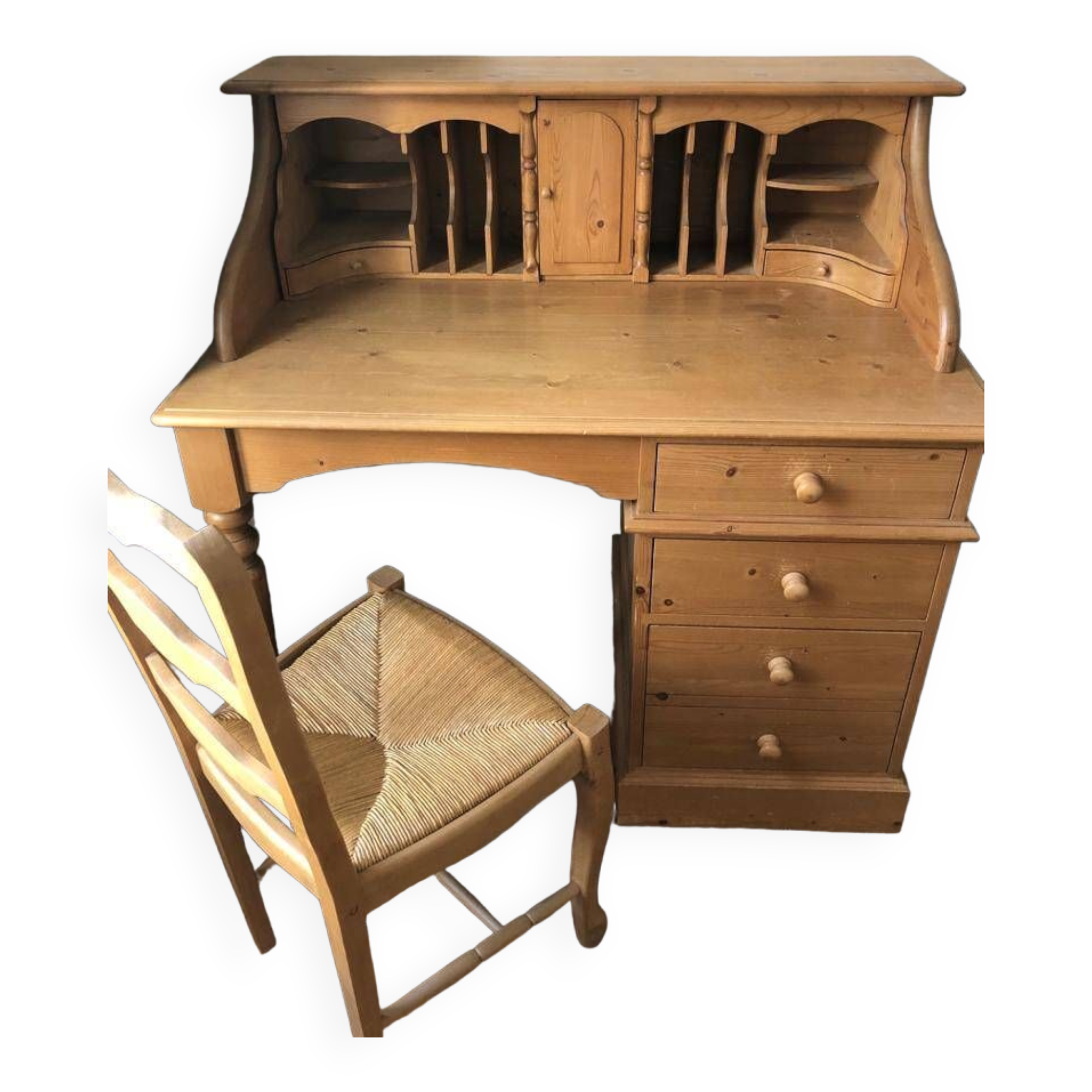 Wooden secretary desk