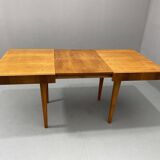 Table à manger réglable en noyer par Setona, années 1950, Tchécoslovaquie