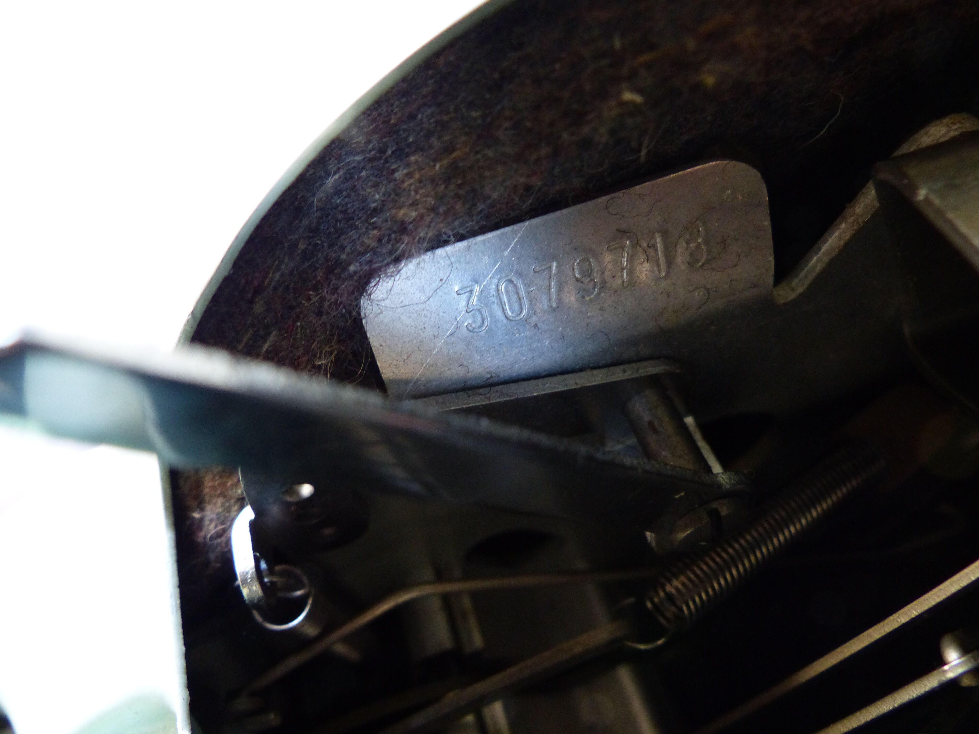 Mint green Hermes 3000 typewriter