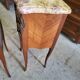 Pair of rosewood bedside tables with marble top n° 2