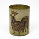 Stylised rooster pencil holder — Olivier Pettit — France, 1950s-1970s