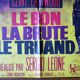 The Good, the Brute and the Bad  - original movie poster- Sergio Leone