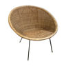 Vintage rattan basket chair
