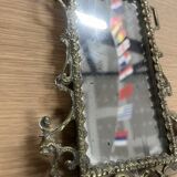Napoleon III wall mirror with 2 bronze holders