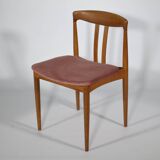 Teak chairs danish design set 1960s new upholstery