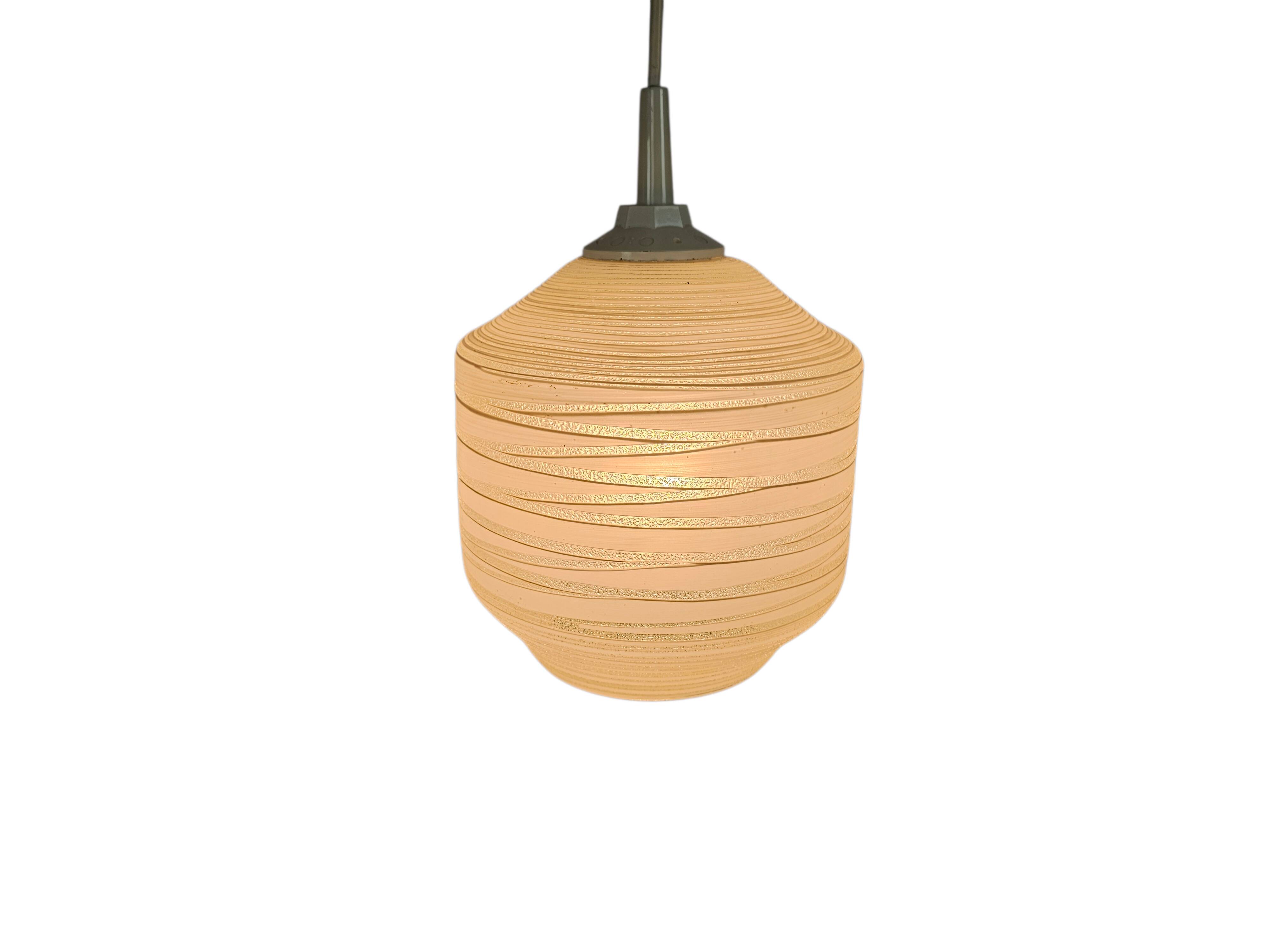 Mid-century | pendant lamp | Massive | Sling pattern | 60s |