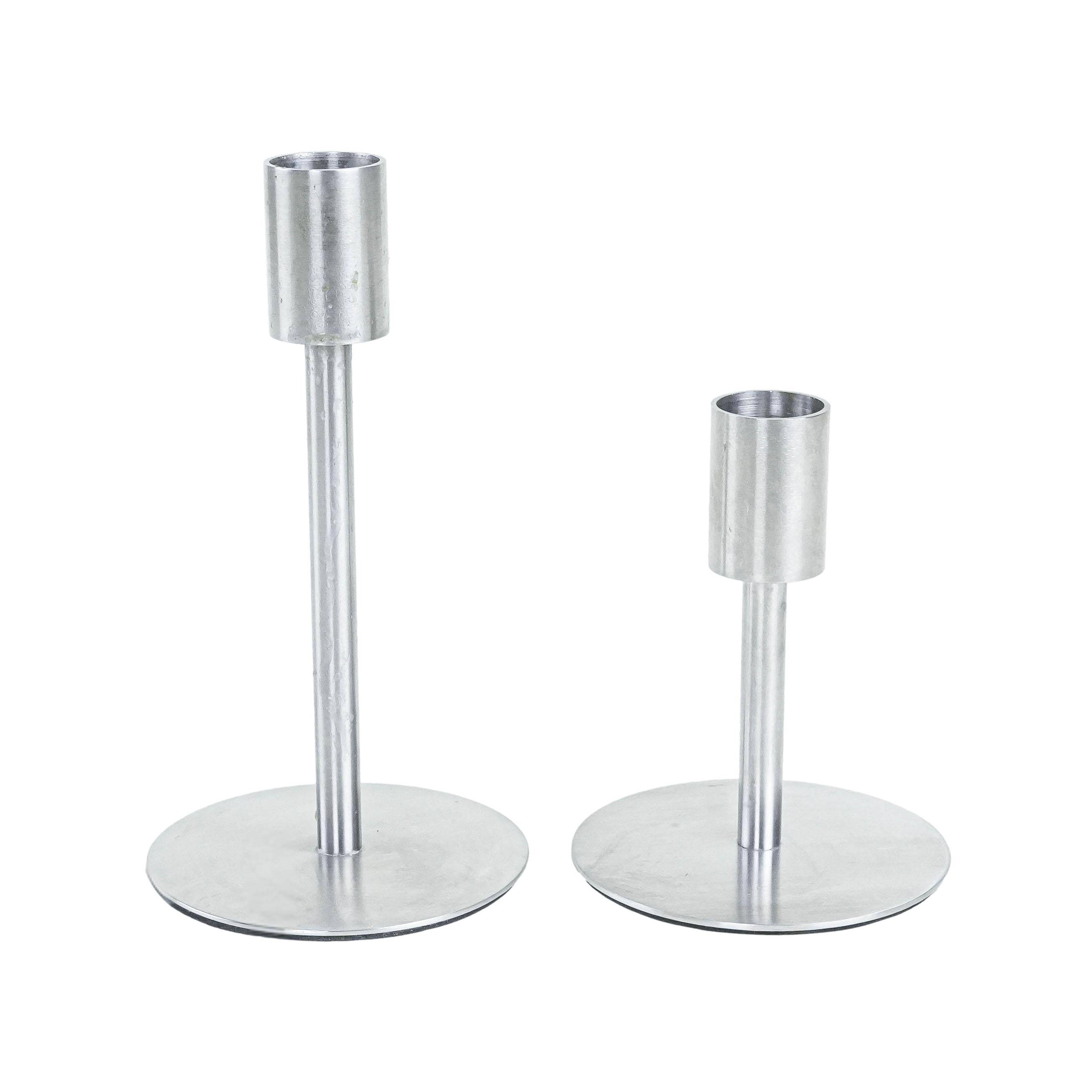 Ensemble de candélabres en métal, design danois, années 1970, fabriqué au Danemark.