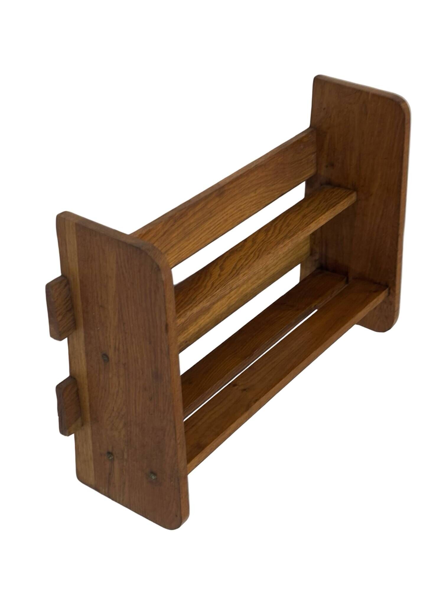 Vintage wooden standing bookcase from the 1950s