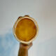 Pichet / carafe en barbotine chien marron clair