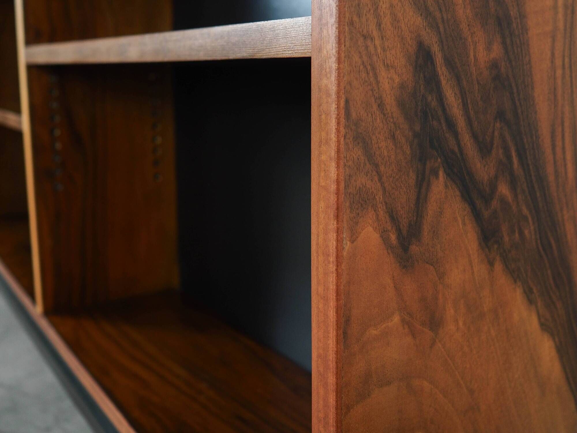 Walnut bookcase, Danish design, 1970s, production: Denmark