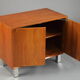 Danish low furniture in teak veneer with two leaves