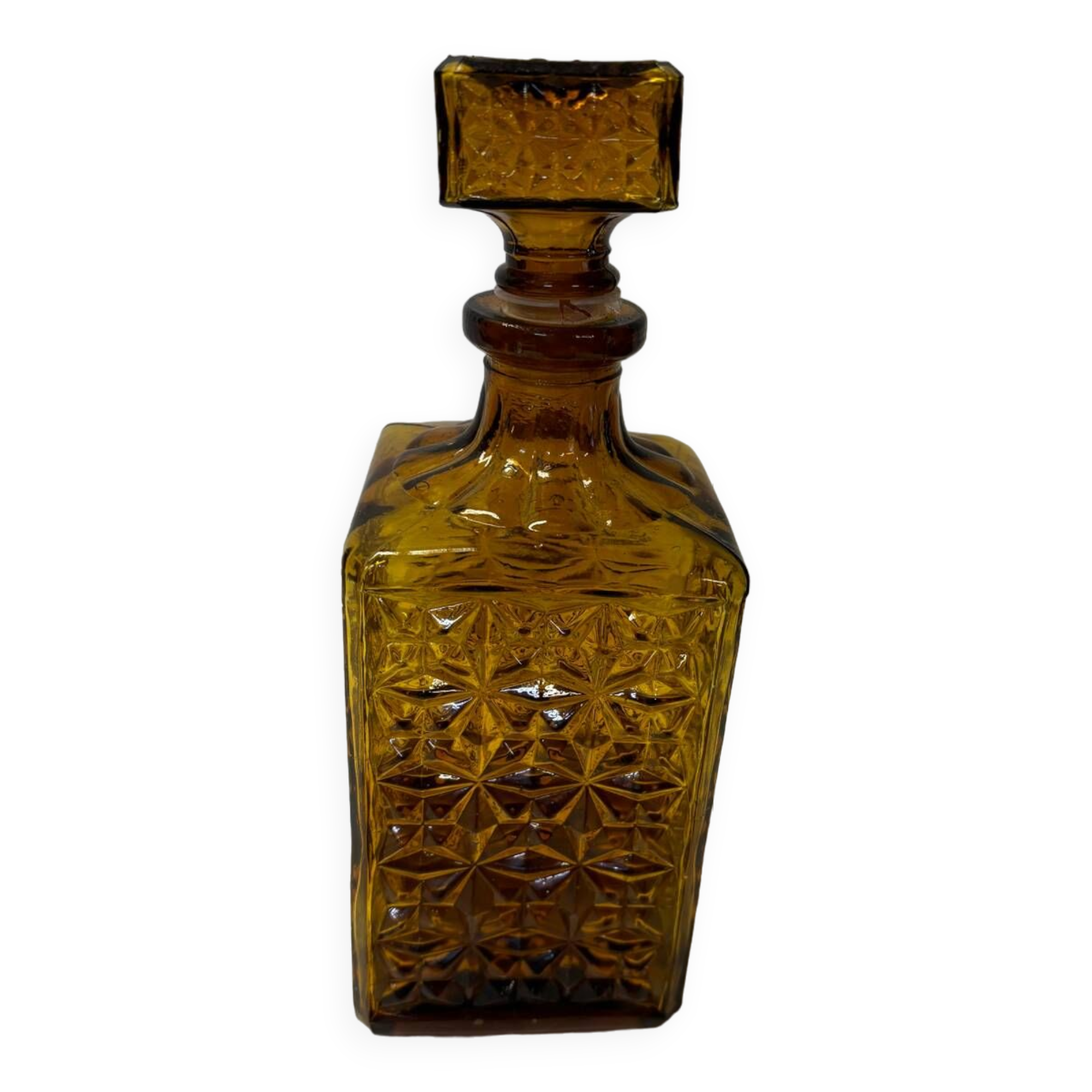 Amber glass carafe