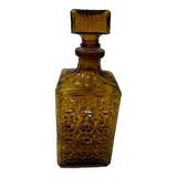 Amber glass carafe