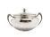 Art Nouveau sugar bowl, silver-plated brass, Norblin, Poland, 1920s