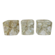 "Ice Cube" candle holders in solid glass attributed to Peill & Putzler - All