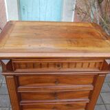 Semainier Napoléon III en noyer fin du 19e siècle