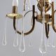 Postmodern Murano Glass Teardrop Chandelier in the Style of Venini, Italy