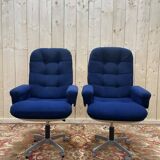 Paire de fauteuils de bureau 1970
