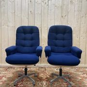 Paire de fauteuils de bureau 1970