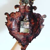 Baroque style clock, ground solid wood, Hettich, auto lifts