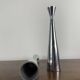 Pair of silver-plated metal candlesticks, Denmark