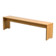 Large bench in solid pine, France, circa 1970
