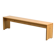 Large bench in solid pine, France, circa 1970