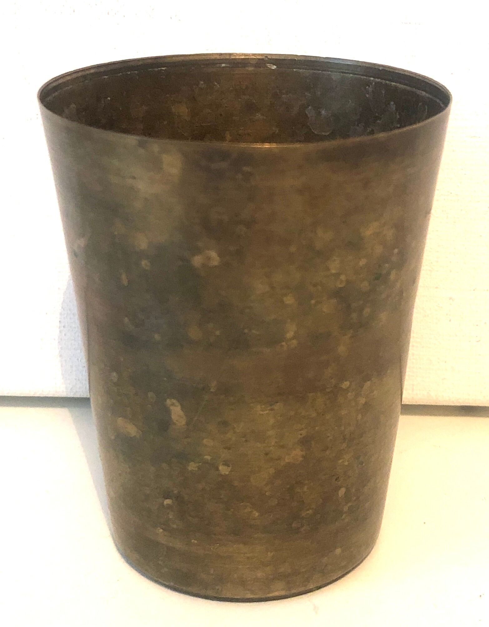 Antique brass vase