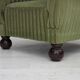 Fauteuil danois en velours vert et frêne, années 1950