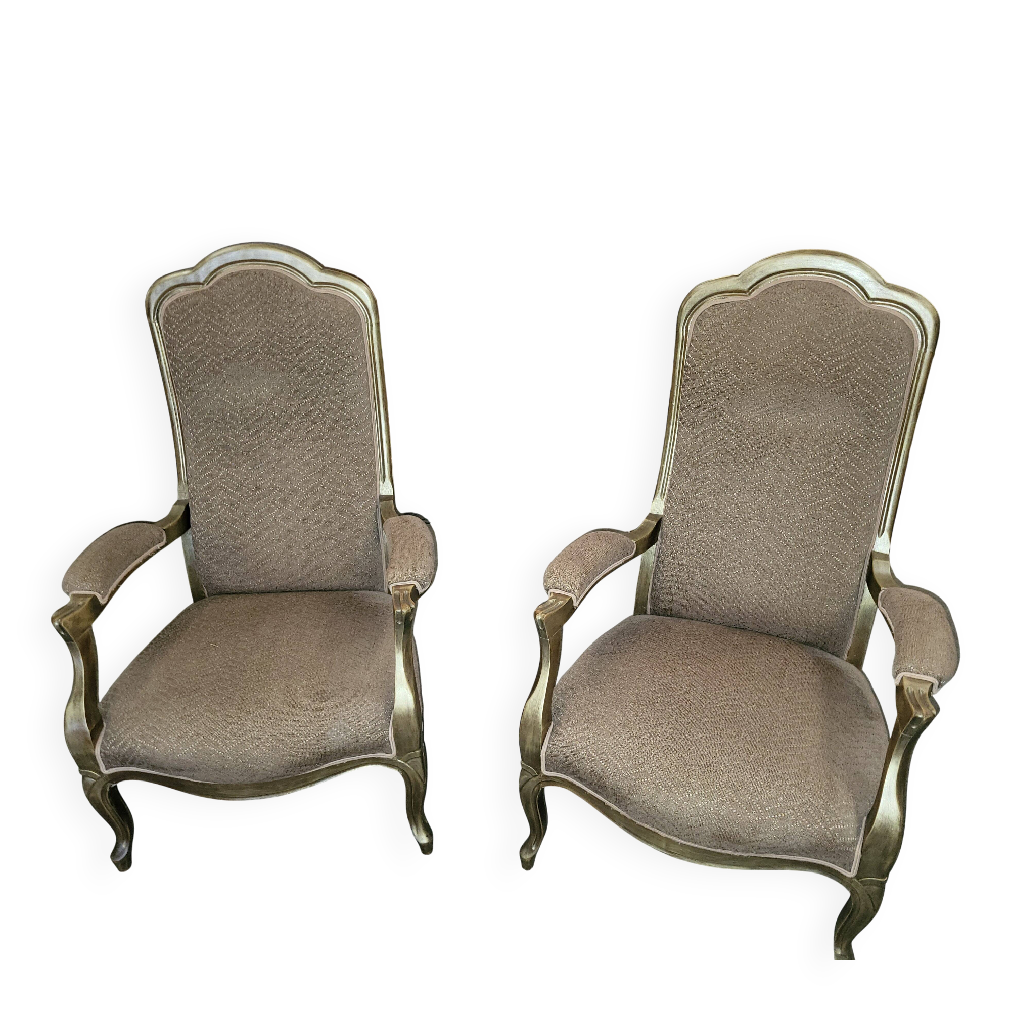 Paire de fauteuils voltaire