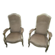 Paire de fauteuils voltaire