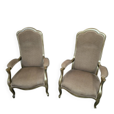 Pair of Voltaire armchairs