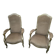 Paire de fauteuils voltaire