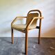 Bentwood armchair from the 1980s, upholstered, Scandinavian style, for dining room or office.