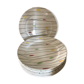 Lot of 8 longchamp vintage pop plates