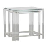 1970s Pair of acrylic nesting tables from Italy