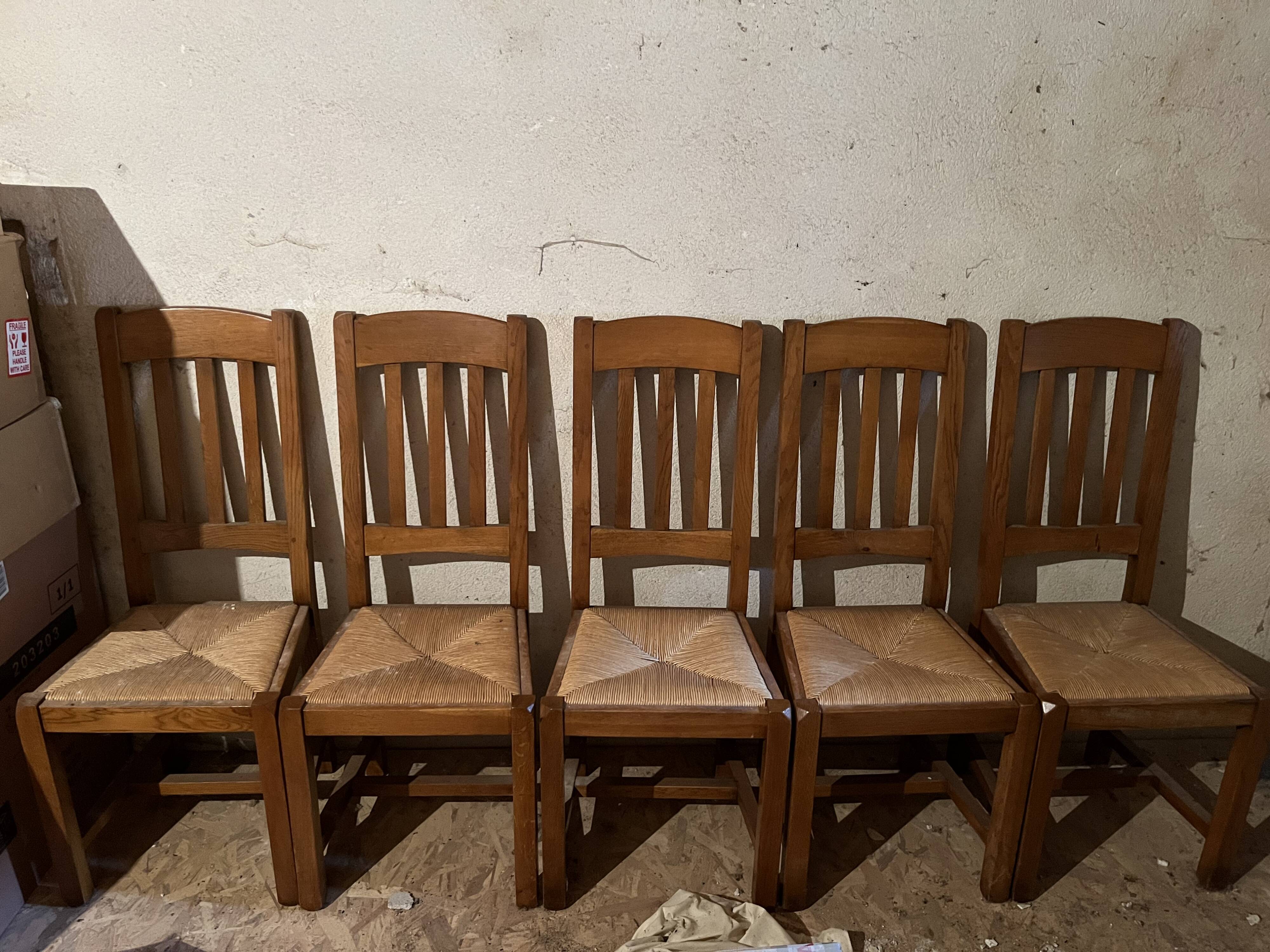 Solid wood farmhouse table