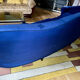 Round Italian design sofa from the 1950s.